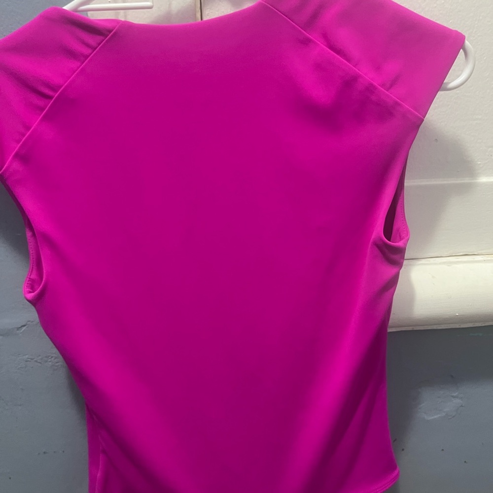Express Fuchsia Sleeveless Blouse